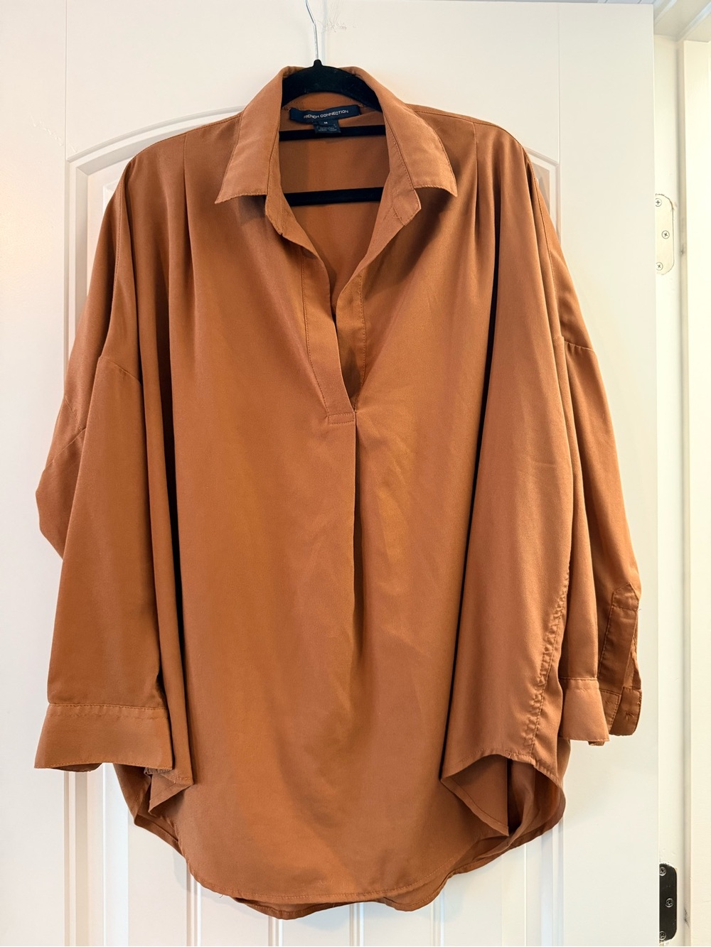 Oversized Women’s Shirt - Rust Brown